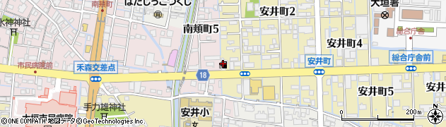 ＥＮＥＯＳ　ＤＤ安井町店周辺の地図