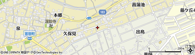 愛知県江南市宮田町久保見179周辺の地図