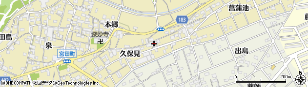 愛知県江南市宮田町久保見139周辺の地図