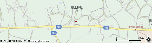 京都府綾部市上八田町（八田前）周辺の地図