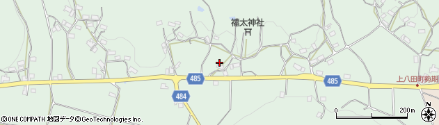 京都府綾部市上八田町仲根周辺の地図