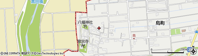 岐阜県大垣市島町周辺の地図