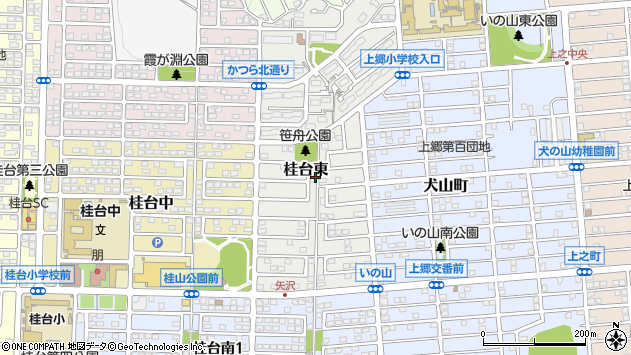 〒247-0032 神奈川県横浜市栄区桂台東の地図