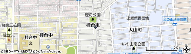 神奈川県横浜市栄区桂台東周辺の地図