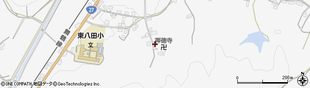 京都府綾部市上杉町（森東）周辺の地図