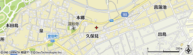 愛知県江南市宮田町久保見103周辺の地図