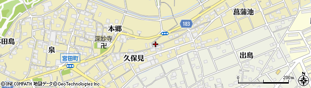 愛知県江南市宮田町久保見110周辺の地図