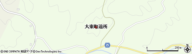 島根県雲南市大東町遠所周辺の地図