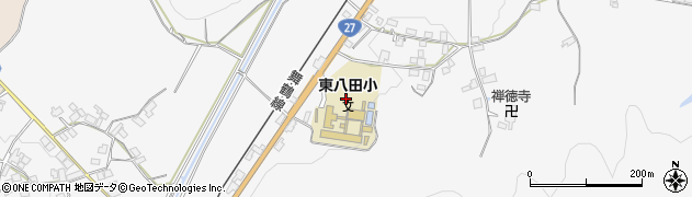 京都府綾部市上杉町中嶋周辺の地図