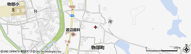 京都府綾部市物部町（善徳）周辺の地図