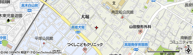 愛知県丹羽郡扶桑町高雄犬堀7周辺の地図