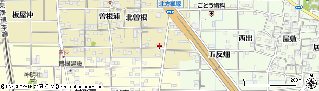 愛知県一宮市北方町北方北曽根200周辺の地図