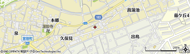 愛知県江南市宮田町久保見130周辺の地図