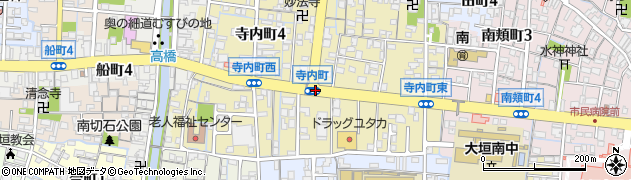寺内町周辺の地図