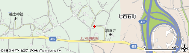 京都府綾部市上八田町（通り畦）周辺の地図