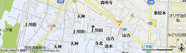 愛知県一宮市木曽川町里小牧寺北20周辺の地図