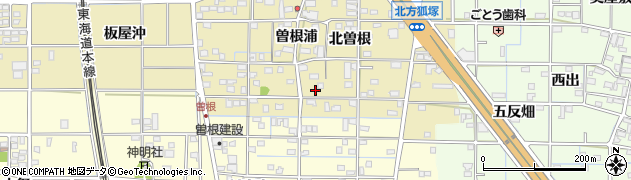 愛知県一宮市北方町北方北曽根176周辺の地図
