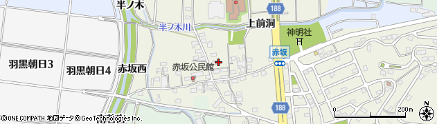 愛知県犬山市羽黒赤坂周辺の地図