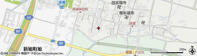 滋賀県高島市新旭町深溝1036周辺の地図