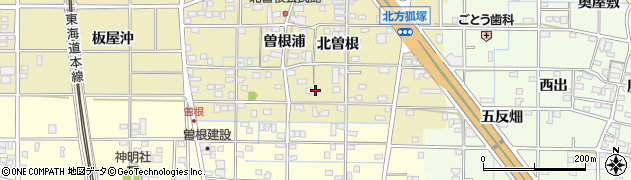 愛知県一宮市北方町北方北曽根182周辺の地図