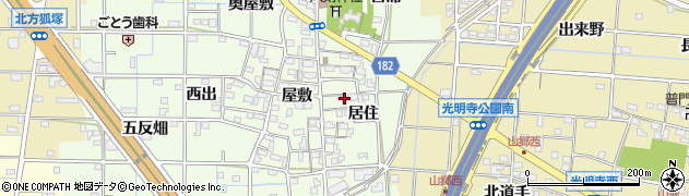 愛知県一宮市更屋敷居住1164周辺の地図