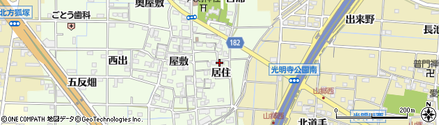 愛知県一宮市更屋敷居住1163周辺の地図