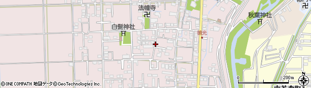 岐阜県大垣市静里町周辺の地図