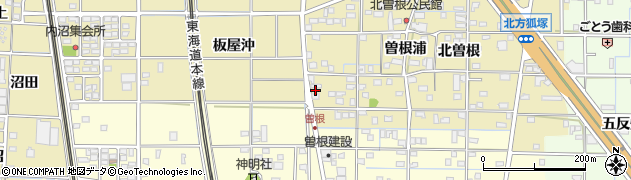 愛知県一宮市北方町北方（曽根前）周辺の地図