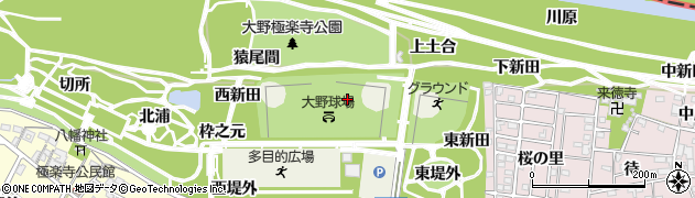 愛知県一宮市浅井町大野十三歩周辺の地図
