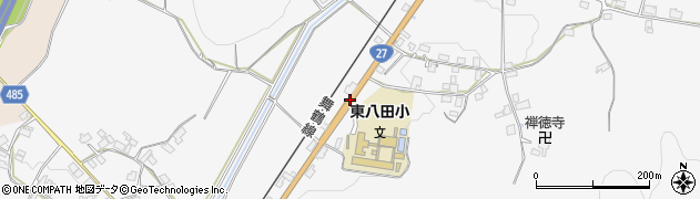 東八田小学校前周辺の地図