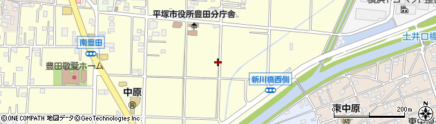 神奈川県平塚市南豊田周辺の地図