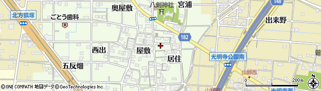 愛知県一宮市更屋敷居住1167周辺の地図