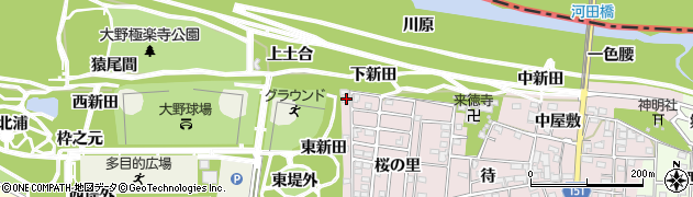 愛知県一宮市浅井町河田桜の里35周辺の地図