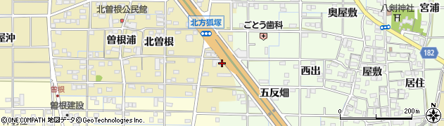 愛知県一宮市北方町北方北曽根212周辺の地図