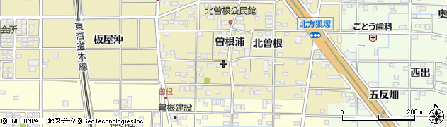 愛知県一宮市北方町北方北曽根169周辺の地図