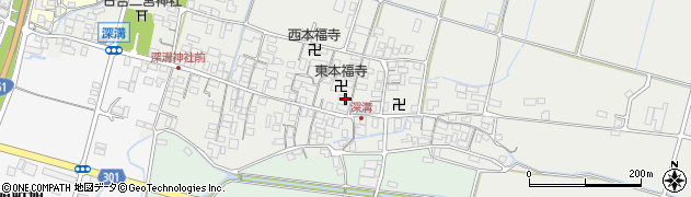 滋賀県高島市新旭町深溝1101周辺の地図