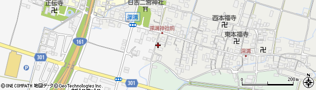 滋賀県高島市新旭町深溝981周辺の地図