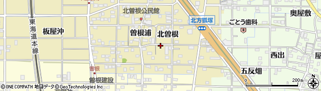 愛知県一宮市北方町北方北曽根184周辺の地図