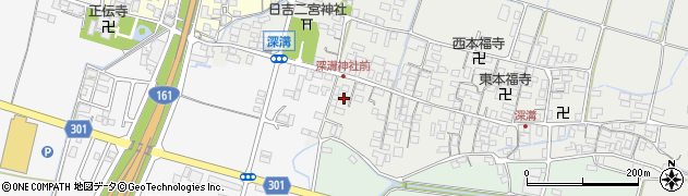 滋賀県高島市新旭町深溝991周辺の地図