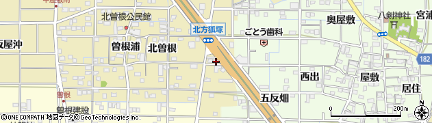愛知県一宮市北方町北方北曽根206周辺の地図