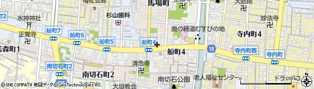 岐阜県大垣市船町周辺の地図