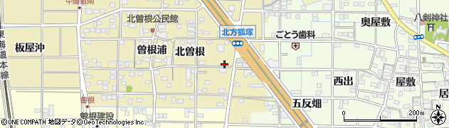 愛知県一宮市北方町北方北曽根72周辺の地図
