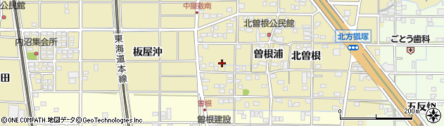 愛知県一宮市北方町北方北曽根116周辺の地図