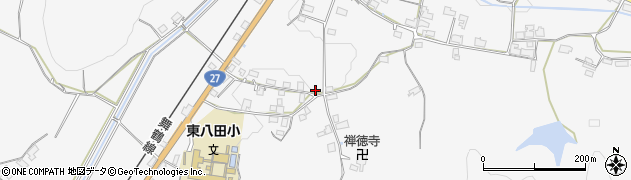 京都府綾部市上杉町（札ノ辻）周辺の地図
