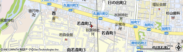 岐阜県大垣市若森町周辺の地図