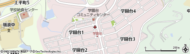 岐阜県瑞浪市学園台周辺の地図