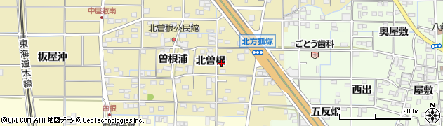 愛知県一宮市北方町北方北曽根79周辺の地図