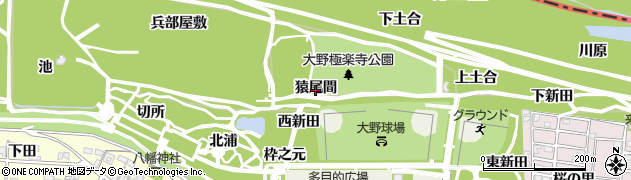 愛知県一宮市浅井町大野猿尾間周辺の地図