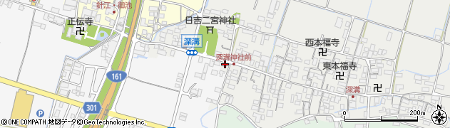滋賀県高島市新旭町深溝1448周辺の地図