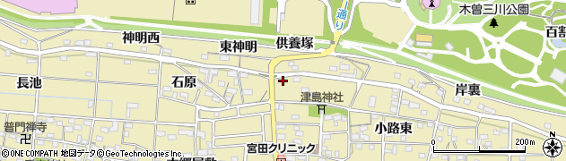 愛知県一宮市光明寺天王裏11周辺の地図